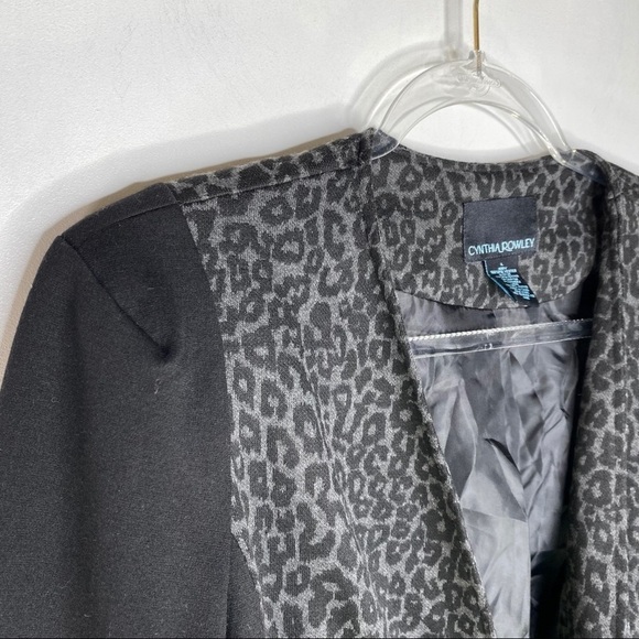 Cynthia Rowley Animal Print Jacket Blazer - Picture 7 of 9